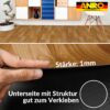 PVC Bodenbelag Meterware Vinylboden Fußbodenbelag Holzoptik Hellbraun Boden Beläge 140cm Breite