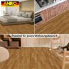 PVC Bodenbelag Meterware Vinylboden Fußbodenbelag Holzoptik Hellbraun Boden Beläge 140cm Breite
