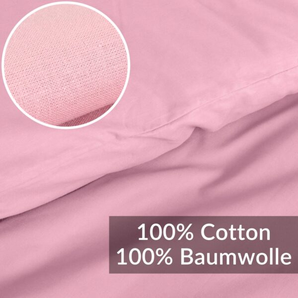 Bettbezug Bettdeckenbezug 100% Baumwolle Bettwäsche Bettdecke Rosa