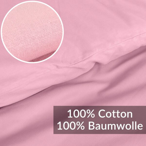Bettbezug Bettdeckenbezug 100% Baumwolle Bettwäsche Bettdecke Rosa