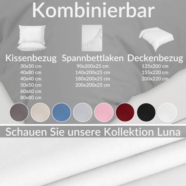Bettbezug Bettdeckenbezug 100% Baumwolle Bettwäsche Bettdecke Weiß