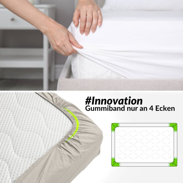 Spannbettlaken Bettlaken Spannbetttuch Spannbetttücher 4 Größen Beige
