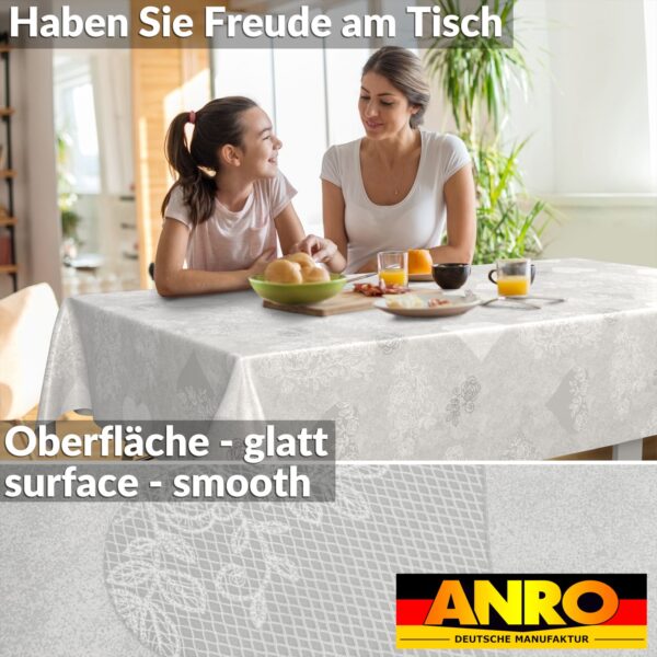 Wachstischdecke Wachstuch Tischdecke Wachstuch Meterware Tischdecke abwaschbar Gartentischdecke Herz Liebe Grau