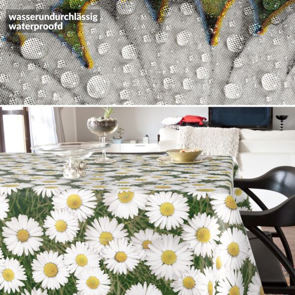 Wachstischdecke Wachstuch Tischdecke Wachstuch Meterware Tischdecke abwaschbar Gartentischdecke Kamillen