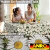 Wachstischdecke Wachstuch Tischdecke Wachstuch Meterware Tischdecke abwaschbar Gartentischdecke Kamillen