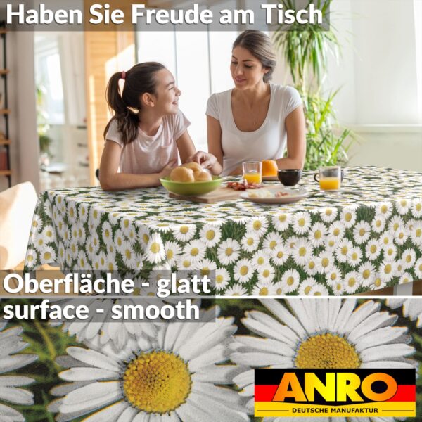 Wachstischdecke Wachstuch Tischdecke Wachstuch Meterware Tischdecke abwaschbar Gartentischdecke Kamillen