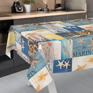 Wachstischdecke Wachstuch Tischdecke Wachstuch Meterware Tischdecke abwaschbar Gartentischdecke Maritim