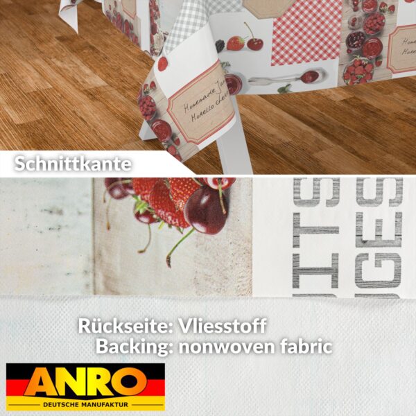 Wachstischdecke Wachstuch Tischdecke Wachstuch Meterware Tischdecke abwaschbar Gartentischdecke Erdbeeren