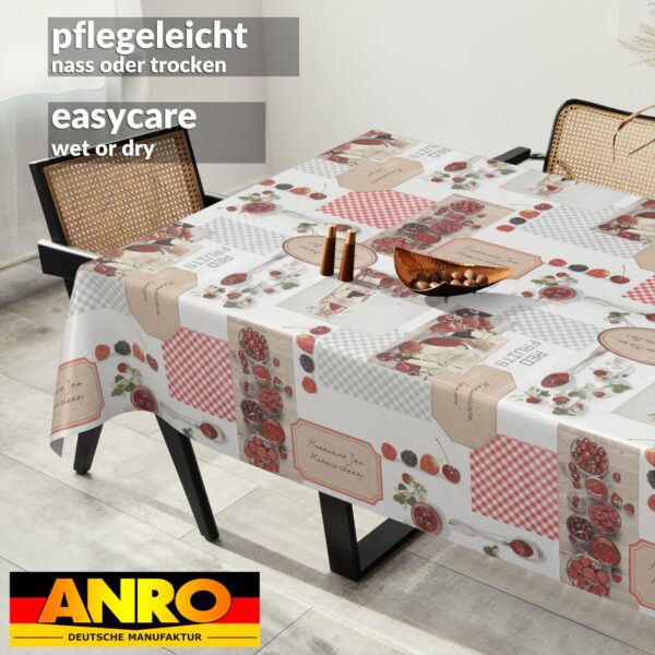 Wachstischdecke Wachstuch Tischdecke Wachstuch Meterware Tischdecke abwaschbar Gartentischdecke Erdbeeren