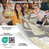 Wachstischdecke Wachstuch Tischdecke Wachstuch Meterware Tischdecke abwaschbar Gartentischdecke Holz Herz