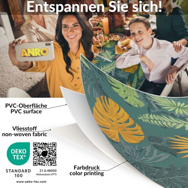 Wachstischdecke Wachstuch Tischdecke Wachstuch Meterware Tischdecke abwaschbar Gartentischdecke Jungle