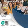 Wachstischdecke Wachstuch Tischdecke Wachstuch Meterware Tischdecke abwaschbar Gartentischdecke Marmor Blau