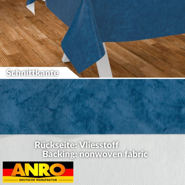Wachstischdecke Wachstuch Tischdecke Wachstuch Meterware Tischdecke abwaschbar Gartentischdecke Marmor Blau