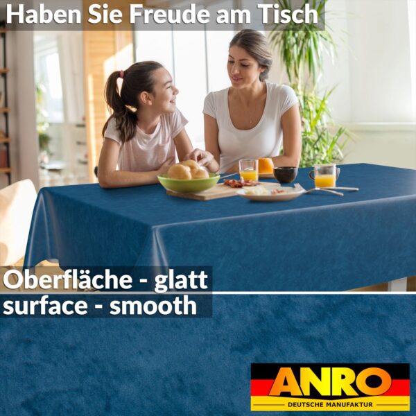 Wachstischdecke Wachstuch Tischdecke Wachstuch Meterware Tischdecke abwaschbar Gartentischdecke Marmor Blau