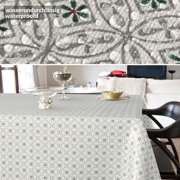 Wachstischdecke Wachstuch Tischdecke Wachstuch Meterware Tischdecke abwaschbar Gartentischdecke Italia Grau