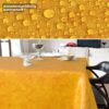 Wachstischdecke Wachstuch Tischdecke Wachstuch Meterware Tischdecke abwaschbar Gartentischdecke Marmor Orange