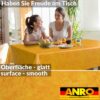 Wachstischdecke Wachstuch Tischdecke Wachstuch Meterware Tischdecke abwaschbar Gartentischdecke Marmor Orange