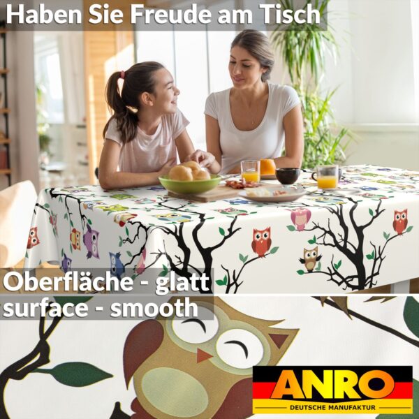 Wachstischdecke Wachstuch Tischdecke Wachstuch Meterware Tischdecke abwaschbar Gartentischdecke Eulen