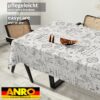 Wachstischdecke Wachstuch Tischdecke Wachstuch Meterware Tischdecke abwaschbar Gartentischdecke Barista Weiß