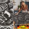 Wachstischdecke Wachstuch Tischdecke Wachstuch Meterware Tischdecke abwaschbar Gartentischdecke Barista Schwarz