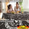 Wachstischdecke Wachstuch Tischdecke Wachstuch Meterware Tischdecke abwaschbar Gartentischdecke Barista Schwarz