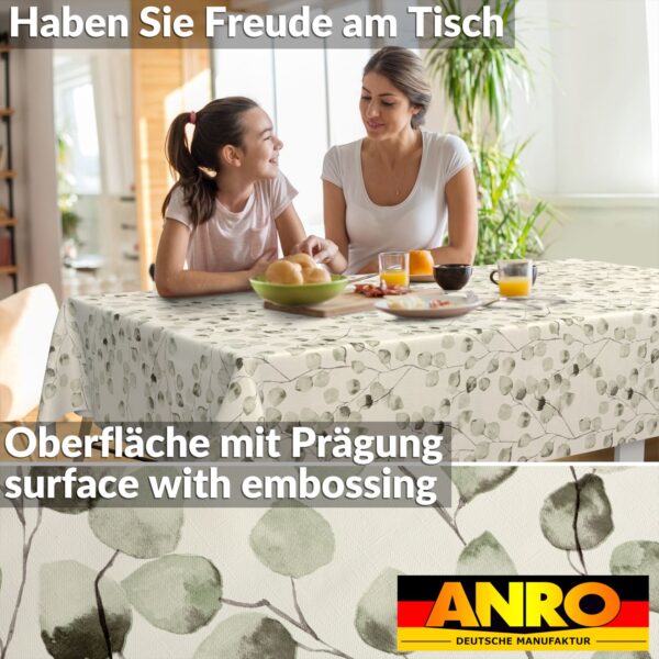 Wachstischdecke Wachstuch Tischdecke Wachstuch Meterware Tischdecke abwaschbar Gartentischdecke Eukalyptus Floral