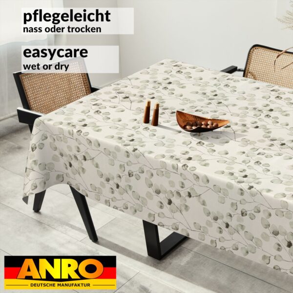 Wachstischdecke Wachstuch Tischdecke Wachstuch Meterware Tischdecke abwaschbar Gartentischdecke Eukalyptus Floral