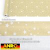 Weihnachtstischdecke Wachstuch Tischdecke Tischdecke Weihnachten abwaschbar Stern Motiv Beige