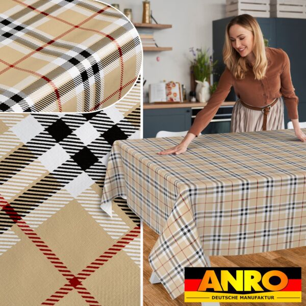 Wachstischdecke Wachstuch Tischdecke Wachstuch Meterware Tischdecke abwaschbar Gartentischdecke Motiv Schottland