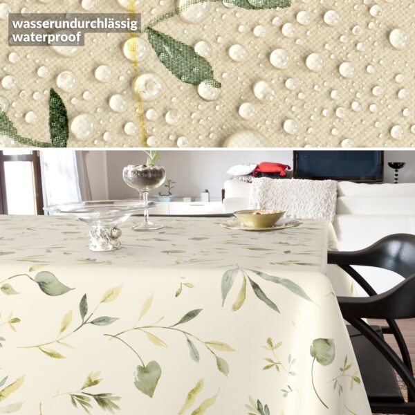 Wachstischdecke Wachstuch Tischdecke Wachstuch Meterware Tischdecke abwaschbar Gartentischdecke Floral Motiv Canada