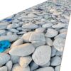 Küchenläufer PVC rutschfest abwaschbar Kieseloptik Mehrfarbig 50cm Breit