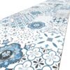 Teppich Küchenläufer Teppichläufer Läufer Flur abwischbar PVC Mirza Maiori Blau 48cm Breit