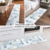 Teppich Küchenläufer Teppichläufer Läufer Flur abwischbar PVC Mirza Maiori Blau 48cm Breit
