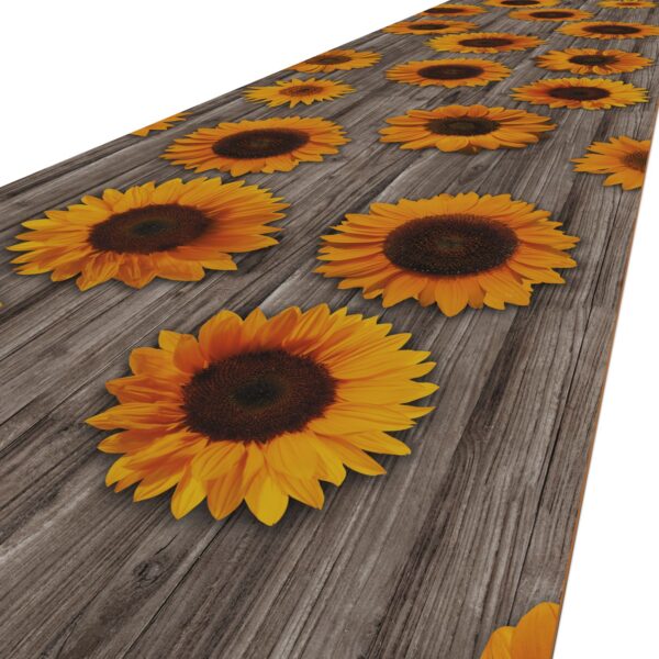 Küchenläufer Teppichläufer Läufer Flur abwaschbar Sonnenblume 48cm Breit