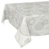 Tischdecke Ornamente Kreise Hellgrau abwischbar Wachstuch Wachstuchtischdecke
