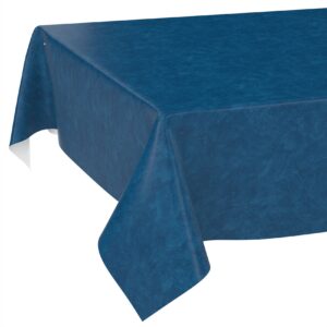 Wachstischdecke Wachstuch Tischdecke Wachstuch Meterware Tischdecke abwaschbar Gartentischdecke Marmor Blau