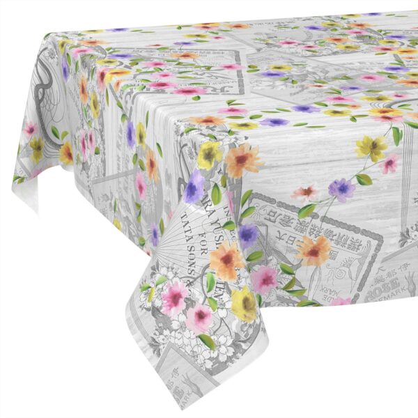 Wachstischdecke Wachstuch Tischdecke Wachstuch Meterware Tischdecke abwaschbar Gartentischdecke Postkarte