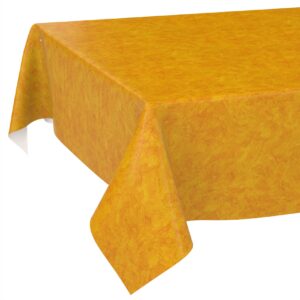 Wachstischdecke Wachstuch Tischdecke Wachstuch Meterware Tischdecke abwaschbar Gartentischdecke Marmor Orange
