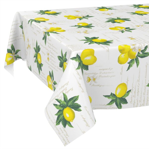 Wachstischdecke Wachstuch Tischdecke Wachstuch Meterware Tischdecke abwaschbar Gartentischdecke Zitronen