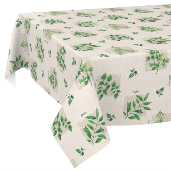 Wachstischdecke Wachstuch Tischdecke Wachstuch Meterware Tischdecke abwaschbar Gartentischdecke Kräuter