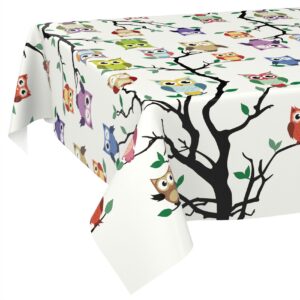 Wachstischdecke Wachstuch Tischdecke Wachstuch Meterware Tischdecke abwaschbar Gartentischdecke Eulen
