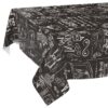 Wachstischdecke Wachstuch Tischdecke Wachstuch Meterware Tischdecke abwaschbar Gartentischdecke Barista Schwarz