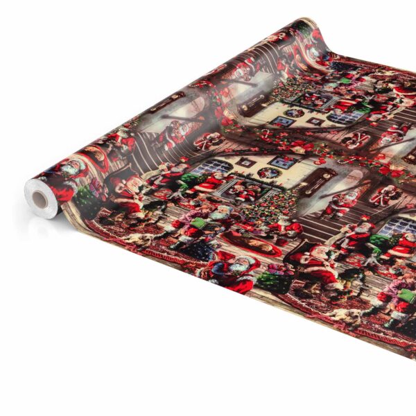 Tischdecke Weihnachten Geschenk Weihnachtsman abwischbar Wachstuch Wachstuchtischdecke