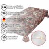 Tischdecke Weihnachten Geschenk Weihnachtsman abwischbar Wachstuch Wachstuchtischdecke