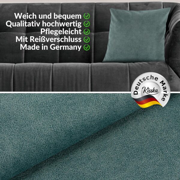 Kissenbezüge Sofakissen Dekokissen Magik Kuschelkissen Zierkissen 4 Größen mit & ohne Füllung Türkis