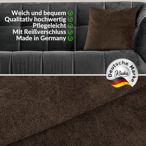 Kissenbezüge Sofakissen Dekokissen Magik Kuschelkissen Zierkissen 4 Größen mit & ohne Füllung Dunkelbraun