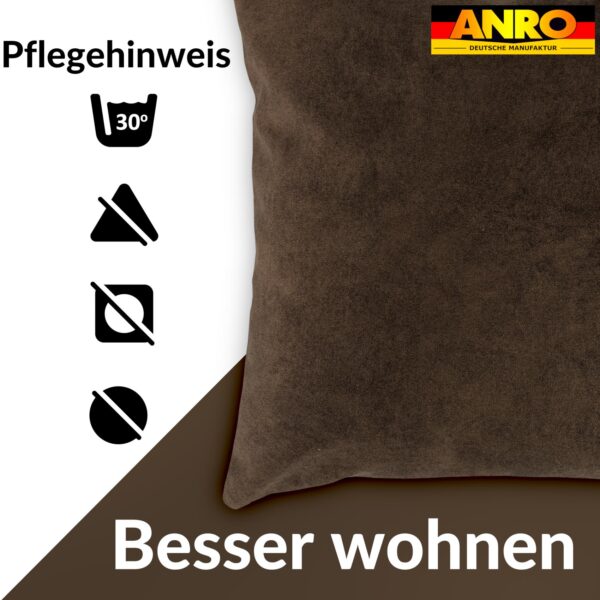 Kissenbezüge Sofakissen Dekokissen Magik Kuschelkissen Zierkissen 4 Größen mit & ohne Füllung Dunkelbraun