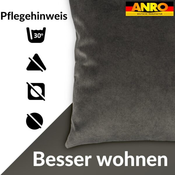 Kissenbezüge Sofakissen Dekokissen Magik Kuschelkissen Zierkissen 4 Größen mit & ohne Füllung Grau