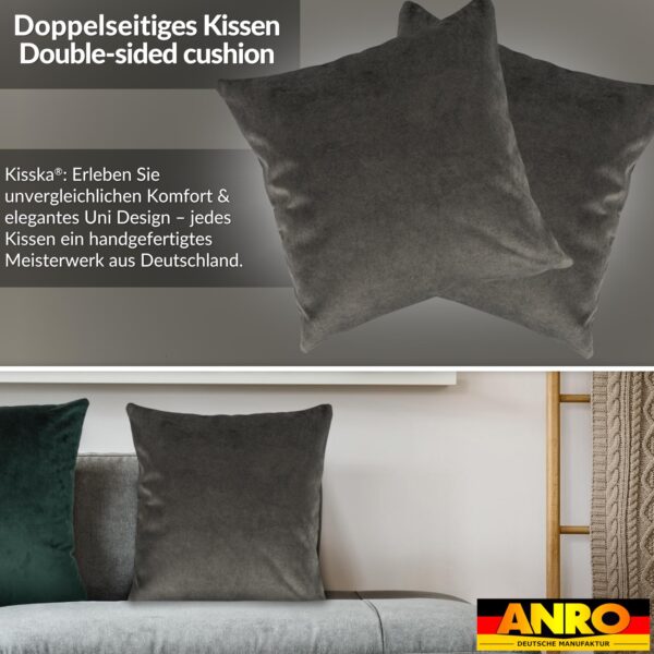 Kissenbezüge Sofakissen Dekokissen Magik Kuschelkissen Zierkissen 4 Größen mit & ohne Füllung Grau
