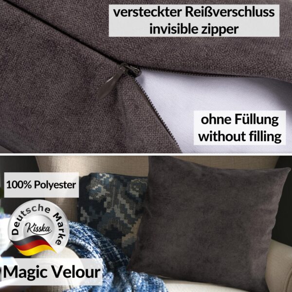 Kissenbezüge Sofakissen Dekokissen Magik Kuschelkissen Zierkissen 4 Größen mit & ohne Füllung Kupfer Aubergine